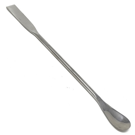 A2Z Scilab Double Ended Lab Spatula Square & Flat Spoon End 7" Stainless Steel A2Z-ZR096